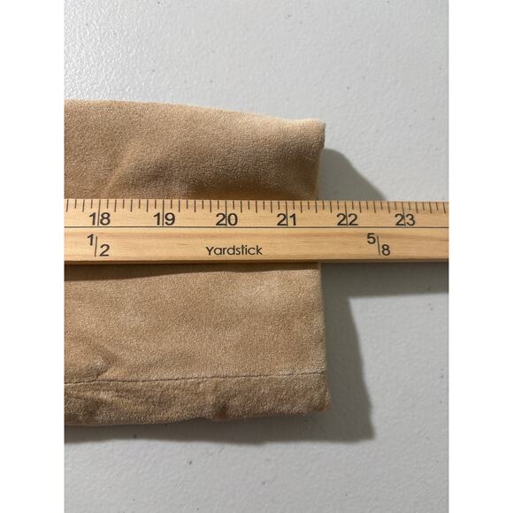 Yvonne Marie Blazer Jacket Women's Medium Brown Leather Royalty Pleated Ruffle - Picture 8 of 11